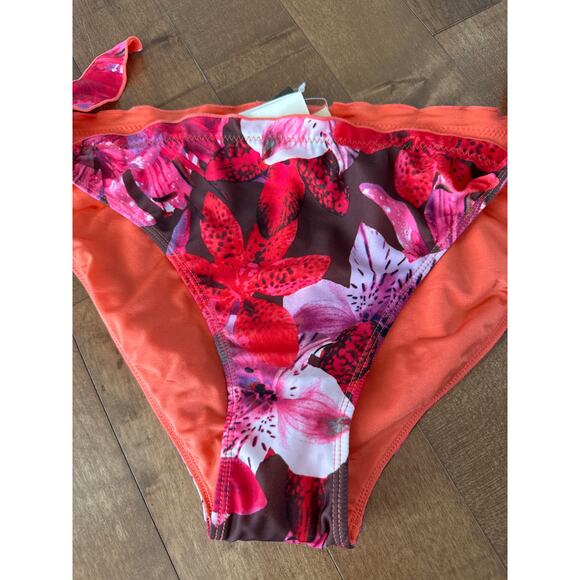 NWT Leilani Cali Pant Floral tropical Bikini bottom quicksilver size 12 - Picture 10 of 11